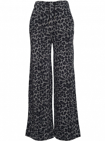 Женские брюки трикотажные MARGITTES серые леопард