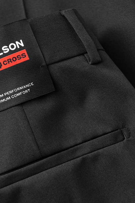 Мужские костюмные брюки STRELLSON черные однотонные