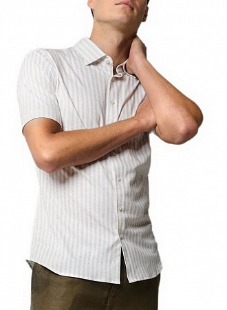 Мужская рубашка без глажки Desoto кремовая