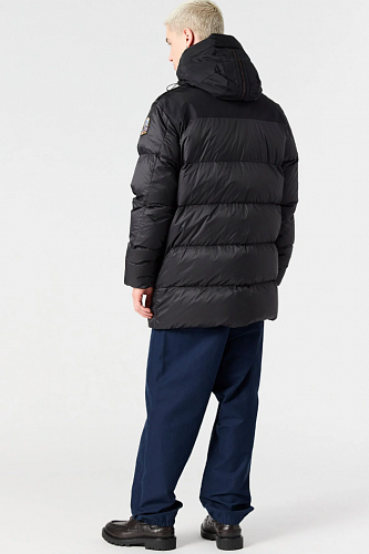 Куртка мужская удлиненная PARAJUMPERS черная